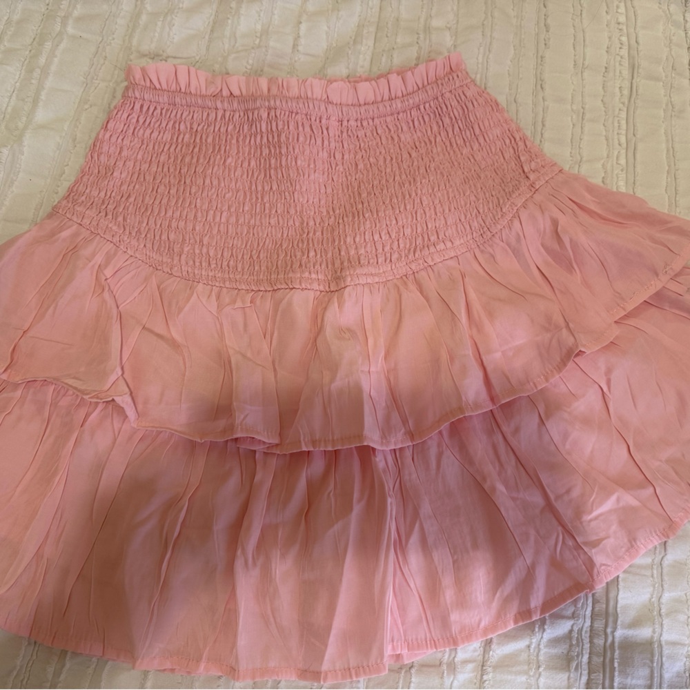 light pink skirt